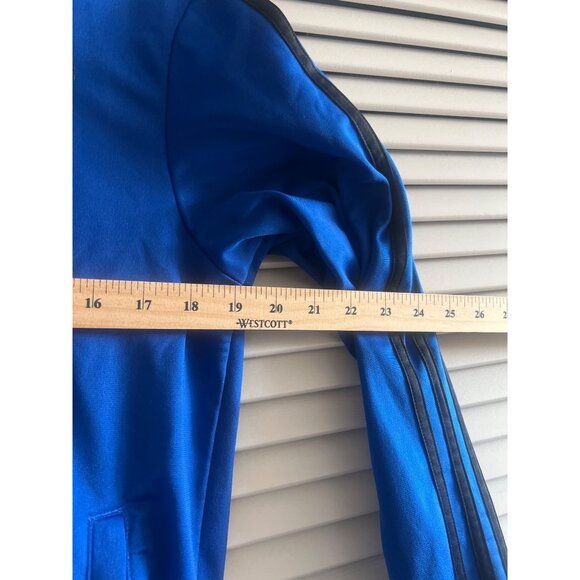Mens Royal Blue Three Stripes Track Light Weight Jacket - Picture 4 of 7